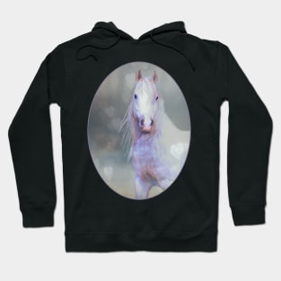 White Horse And Hearts Hoodie